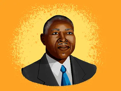 BHM Illustration #7: Robert Abbott bhm black history month digital illustration illustration photoshop portrait