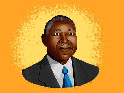 BHM Illustration #7: Robert Abbott bhm black history month digital illustration illustration photoshop portrait