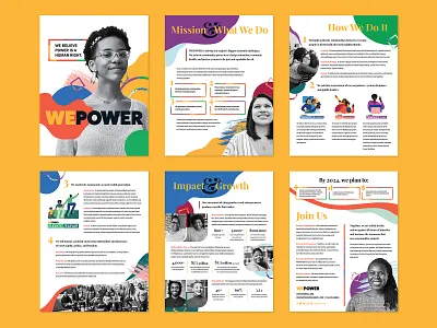 Mission Brochure bold brochure colors diversity editorial photography power typography