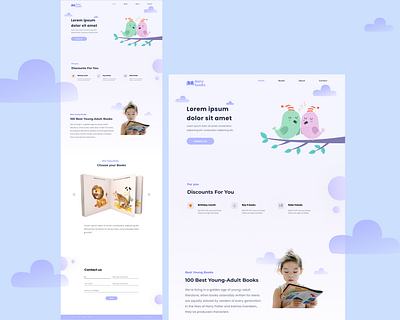 Children's books website design design shop store ui web webdesign