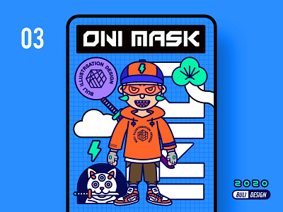 ONI MASK 03 illustration