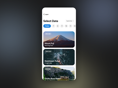 View Travel Options design minimal minimalism modern ui ux