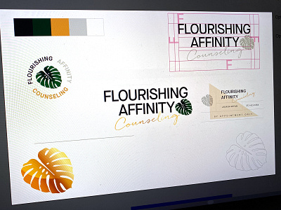 Flourishing Affinity design illustraion logo