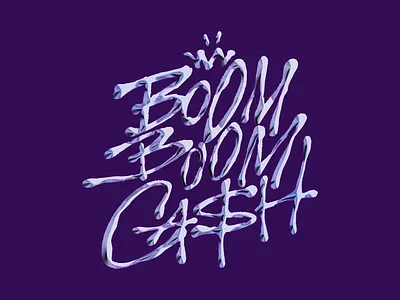 Play w/ brush - BBCASH branding calligraphy typography