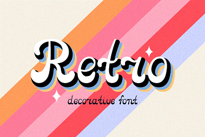 RETRO decorative font 70s 70s font decorative font font retro retro font