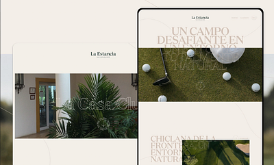 Golf Club UI Design branding branding design design logo typography ui ux web design