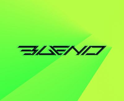 Blend 2 blend branding cyberpunk gradients graphic design logo minimal scifi typography vector