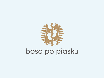 Logo For Blog - Boso Po Piasku circle foot footprints footsptes footstep logo sand step steps