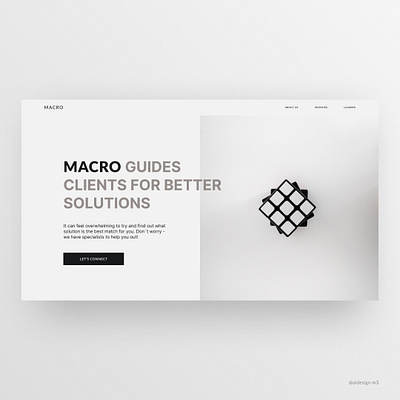 Day 01 _ MACRO Business Website Design 30daysofwebdesign business dailywebdesign designchallenge figma solution uidesign webdesign webui