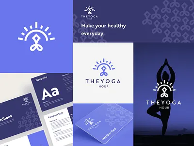 Yoga Logo Concept brand branding clean logo geometric logo graphic design healthy logo hour logo layout logo logo design logo yoga minimalist logo modern logo pattern presentation showcase simple logo sport logo ui design yoga logo