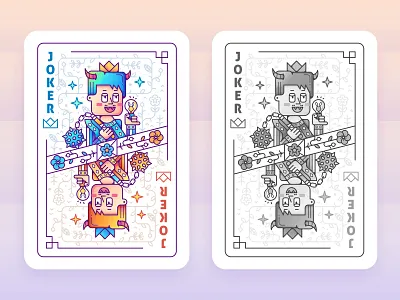 SA Clubs Character Cards 01~ color design illustration line sa9527 style