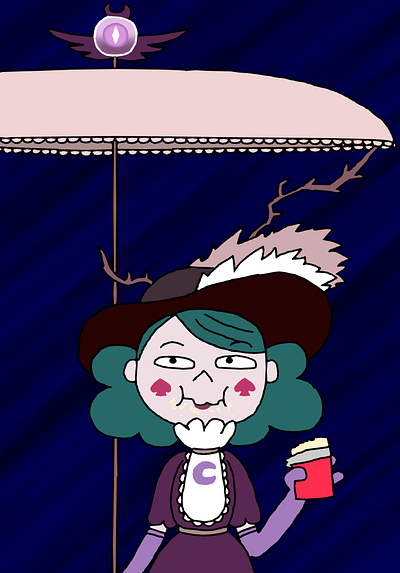 white chocolate is nice cartoon digital art eclipsa butterfly fan art fanart illustration star vs the forces of evil svtfoe