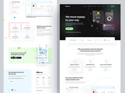 Fintech Home page I Ofspace bankingapp creative design finance financial services fintech fintech app landing page design landingpage ofspace online banking redesign ui uiux ux web web concept webdesign website website design