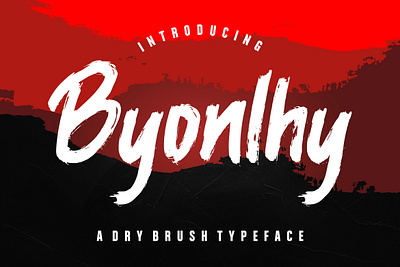 Byonlhy Dry Brush Typeface branding brush calligraphy handwriting handwritten logo quotes script signature typography