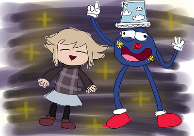 dreams are scary crossover dhmis digital art fan art fanart illustration lamp guy urotsuki yume 2kki