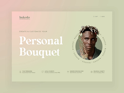 Personal Flower Bouquet Configurator aftereffects animation company design ui webdesign