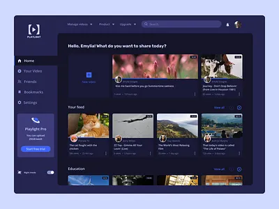 Streaming Service dashboard dark dark ui dashboard dashboard design dashboard ui streaming service video service