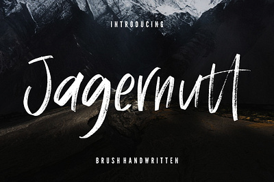 Jagernutt Brush Handwritten branding brush calligraphy handwriting handwritten logo quotes script signature typography