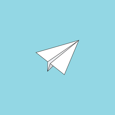 Paper Airplane adobe adobeillustration branding brandmark design dribble flatdesign flatvector illustration instadesigne