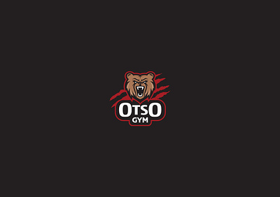 Otso GYM bear logo branding etikeciu dizianas graphic design graphic designer logo logo design logotipo dizainas logotipu dizainas martial arts pakuociu dizainas pakuotes dizainas