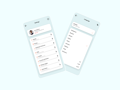 settings app dailyui day7 design settings ui