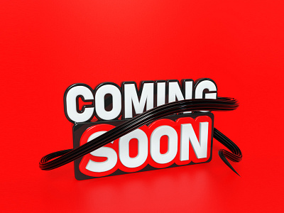 Coming Soon 3D Text Design 3d 3d ads 3d artist 3d modeling 3d render 3d rendering 3d text advertising c4d cinema 4d coming soon template creative social social 3d design social media