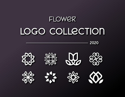 Flower Logo Collection 2020 brand design brand identity branding flower logo icon logo logo collection logo concept logo design logo ideas logodesign minimal minimalist logo vector