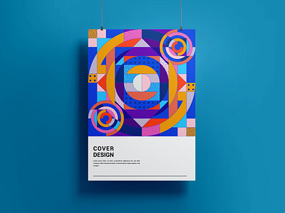 Geometric poster design series. abstract abstract art branding circular elements geometric geometric art geometric design geometrical grids illustration memphis pattern pattern poster poster art poster series print shape shapes vector