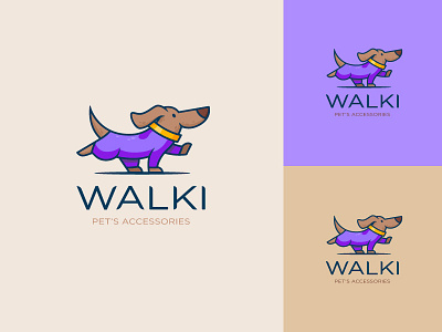 Pet's accessories logo brand identity branding cartoon design dog funny icon illustration logo logotype minimal modern
