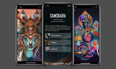 Samskara vr app android android app app development application art design development dream interaction interface mobile ui ui interface vr design vr glass vr technologies