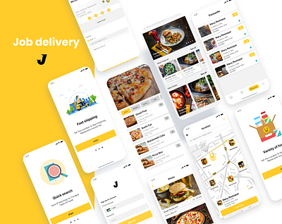 Food App (Job delivery) mobile mobile ui ux