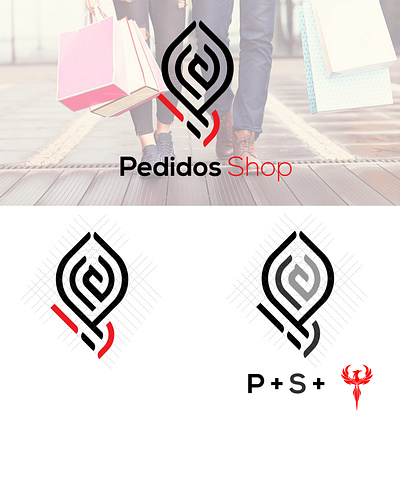 Logo Pedidos shop branding design illustration logo logo design logotype typography ui