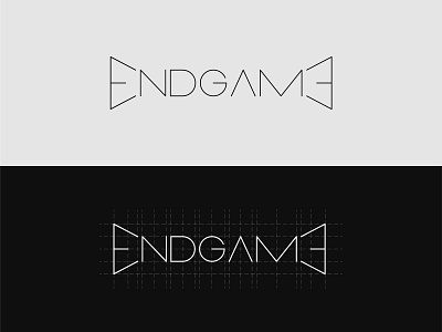 ENDGAME Minimalist Logotype brand branding business clever company identity lettermark logodesign logotype mark minimal minimalism minimalist minimalistic modern monogram simple symbol wordmark wordmark logo