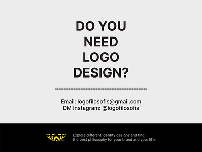 Do You Need Logo Design? brand identity branding logo logo design