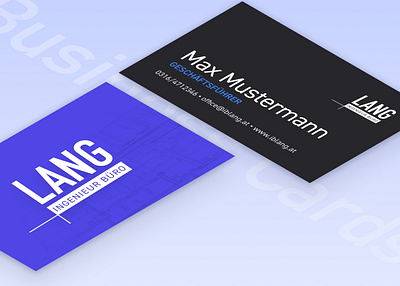 Business Cards architecture branding design figma logo