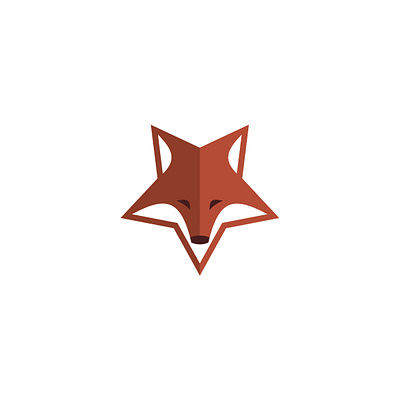 Fox star abstract animal creative design fox fox logo fox star foxes logo logotype simple star vector