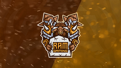 Esports team logo "RAM gaming artwork esport esports logo logo logo design logodesign logotype mascot mascotlogo tauren vector