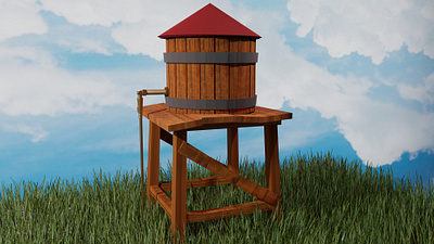 WATER TANK In Blender blender blender 3d blender3dart blendercycles modeling modelisation modelling render rendered rendering