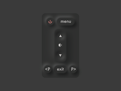 Remote control neumorph design icon illustration neumorphism remote control test