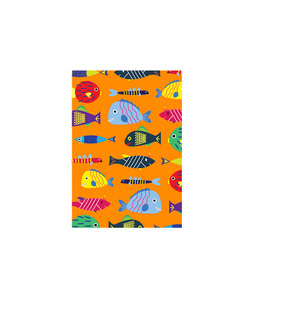 Fish pattern design graphic design illustration pattern vector