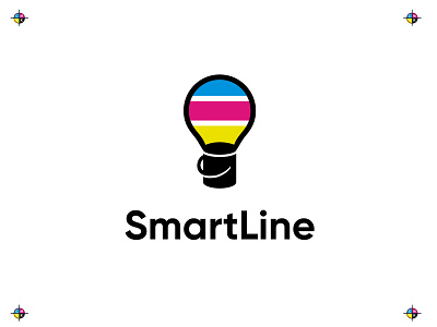 SmartLine brand branding colour colourful company corporate creative design graphic graphic design inspiration line logo logo design logo mark logodesign logomark logomarks print startup