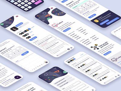 Math Exercices & Education educaion exercices learning math mathematics mobile mobile ui ui uiux ux
