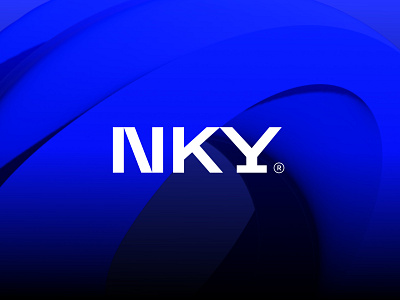 NKY - Brand Identity ai aipoweredmanagementsystem artificialintelligence blue brand brandidentity branding branding agency fintech k logodesign modern logo n nky tech y