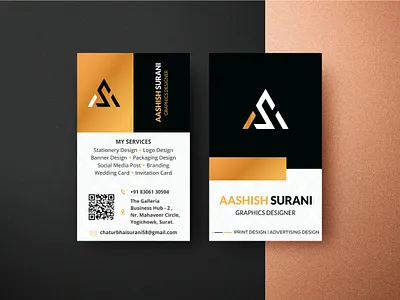 Modern & Elegant Business Card Design branding design graphic design logo social media post typo typography ui vector