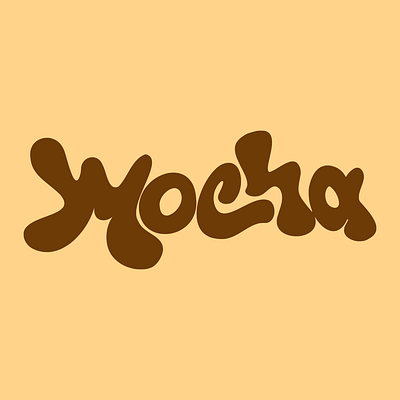 Mocha | Custom Lettering app branding design graphic design illustration illustrator logo ui ux vector