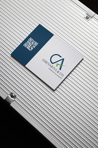 Professional Chartered Accountant Business Card Design branding design graphic design illustration logo typography vector