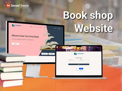 Bookshop Website by Second Source 2ndsource desigin design ui ux website