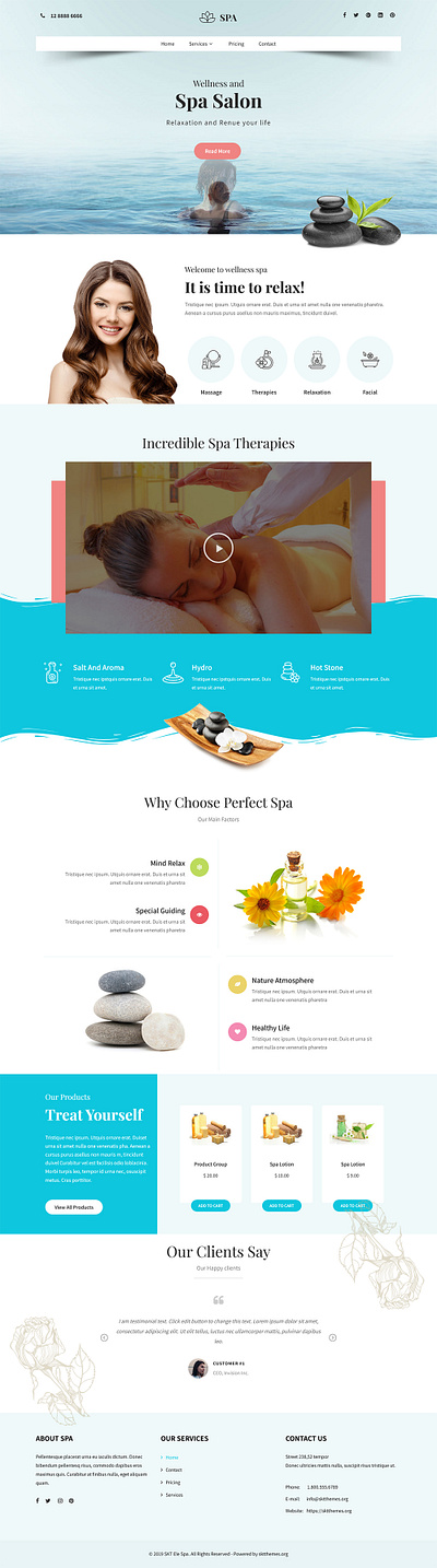 Ele Spa Lite – Free Beauty Salon WordPress Theme beauty salon beauty salon theme branding design ele spa theme illustration theme design theme for spa ui website builder wordpress design wordpress development wordpress template wordpress theme wp theme for beauty