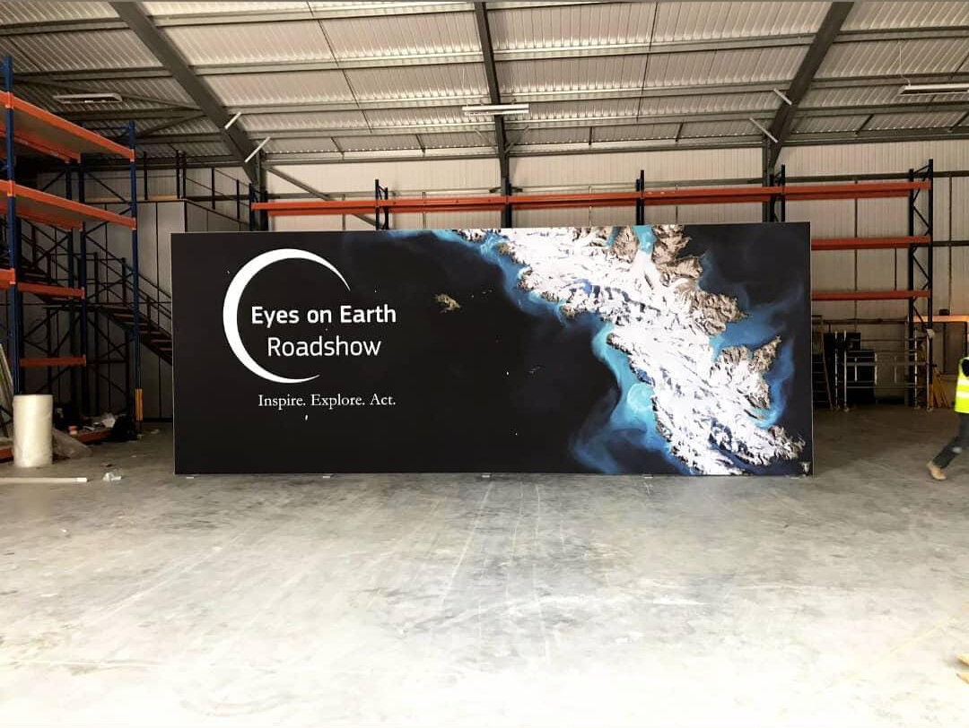 Copernicus ''Eyes on Earth'' Roadshow stage european union event space stage