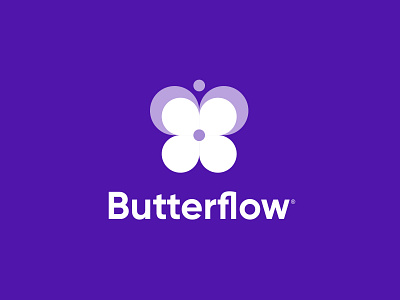 ButterFlow Logo brand branding clean company corporate design flat graphic design icons illustration logo logo design logos mark minimal simple startup vector